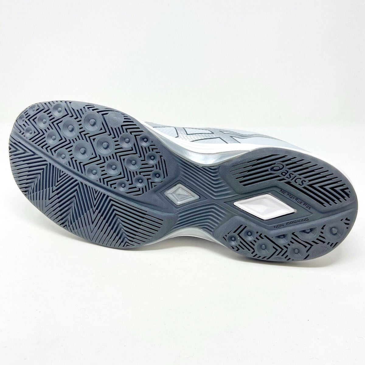 Asics Gel-Tactic Glacier Grey Silver Womens Size 12 Volleyball Shoes B752N 9693
