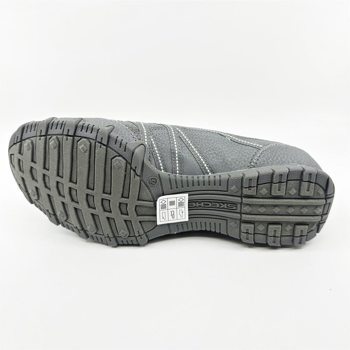 Skechers Bikers Lite Relive Gray Multi Womens Slip On Sneakers