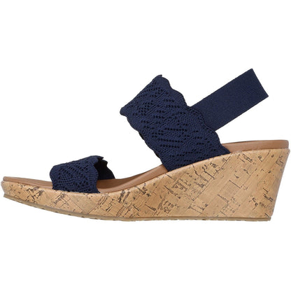 Women's Wide Fit Skechers 119591 Everlee Timeless Touch Sandals