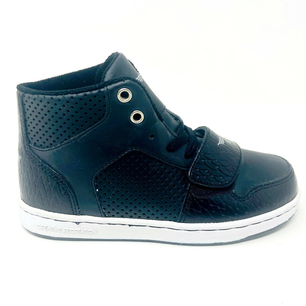 Creative Recreation Cesario Black Woven Youth Kids Sneakers