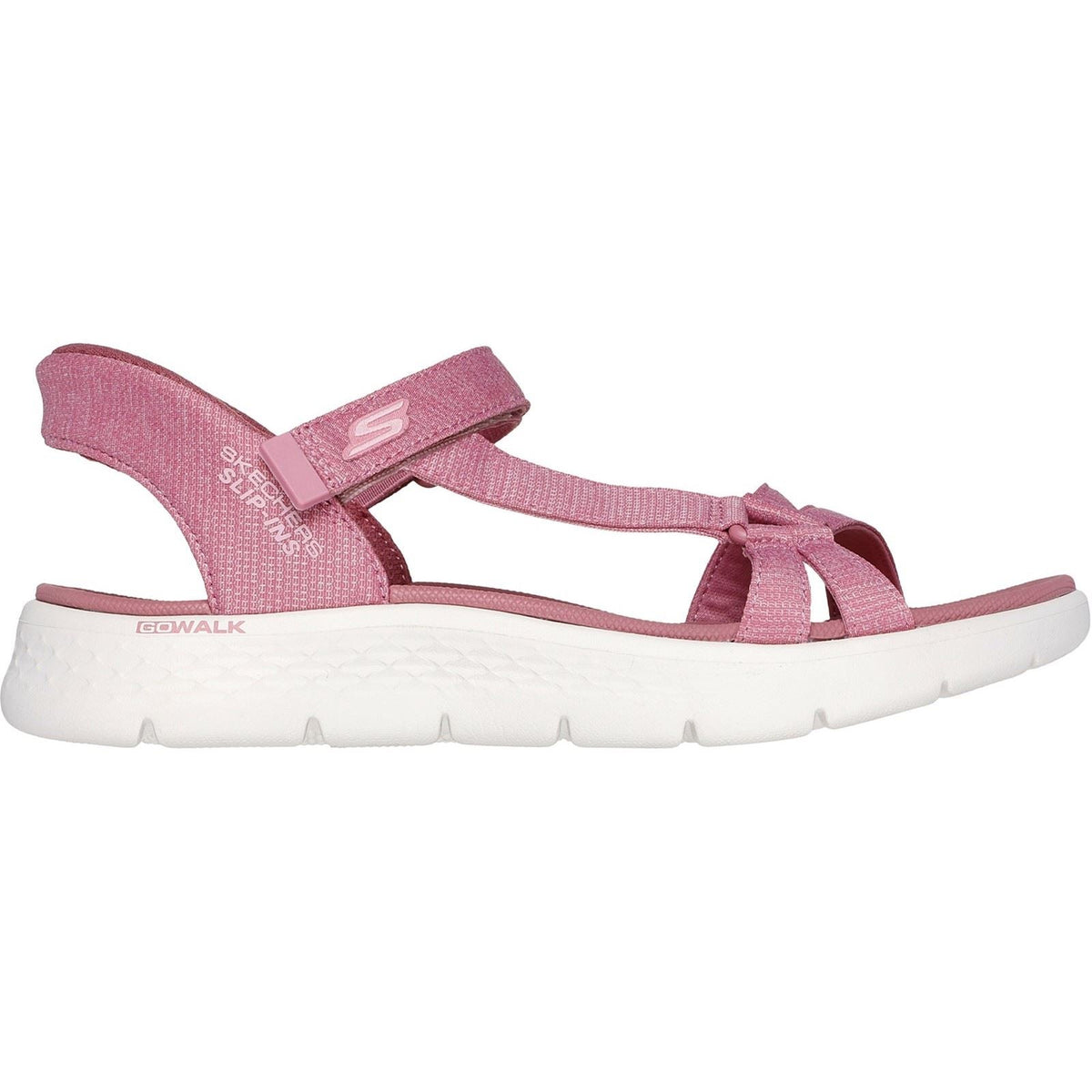 Women's Wide Fit Skechers 141481 Slip-ins Go Walk Flex Illuminate Sandals
