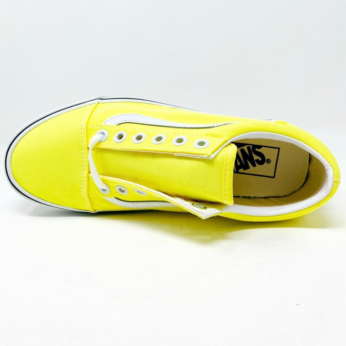 Vans Old Skool (Neon) Lemon Tonic True White Womens Shoes Sneakers