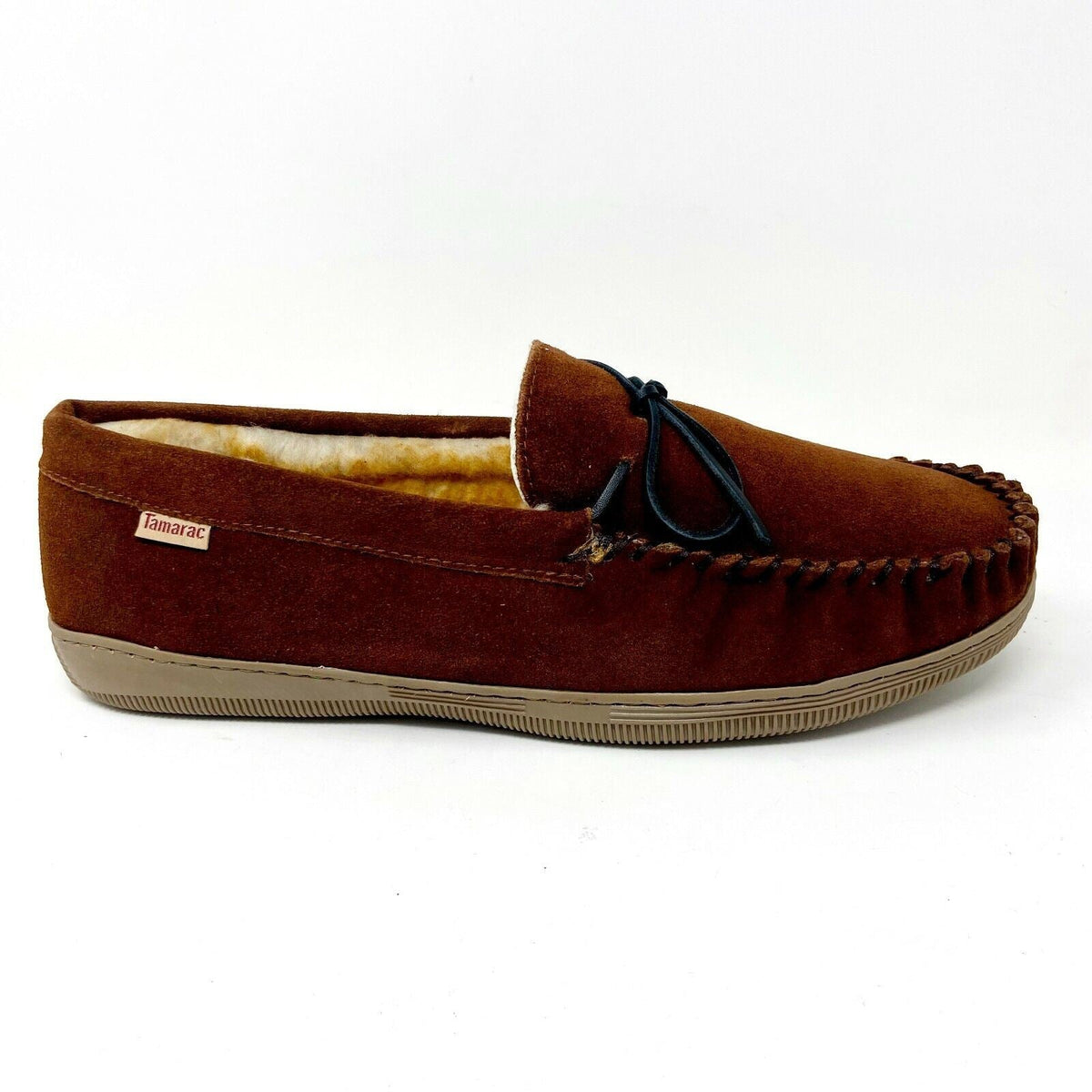 Tamarac Mens Camper Allspice Cowhide Moccasin Slip On Slippers