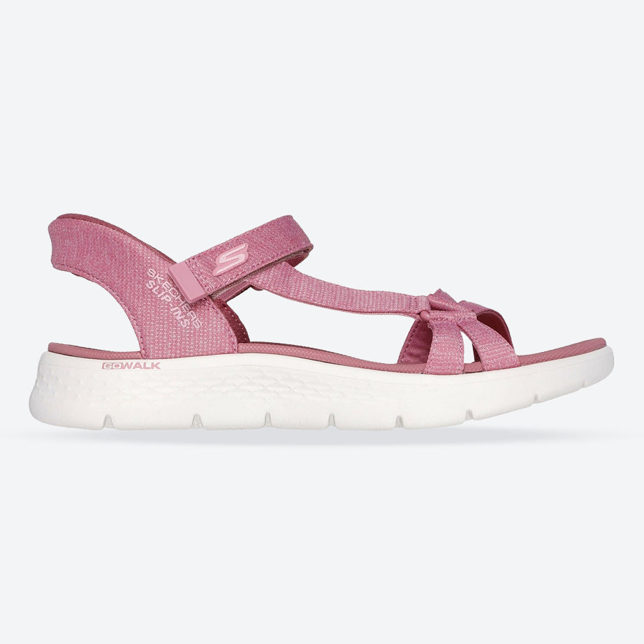 Women's Wide Fit Skechers 141481 Slip-ins Go Walk Flex Illuminate Sandals