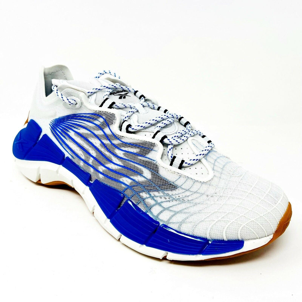Reebok Zig Kinetica II Morning Fog White Blue Womens Running Shoes FX3019