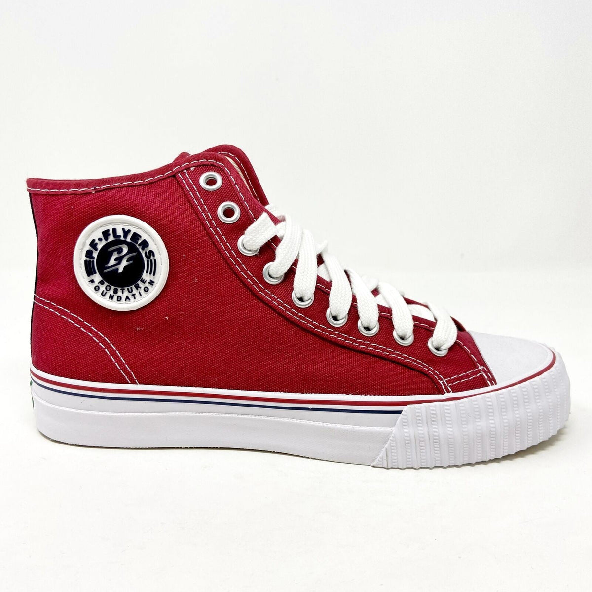 PF Flyers Center Hi Reiss FRC Red White Womens Retro Sneakers MC1001RD