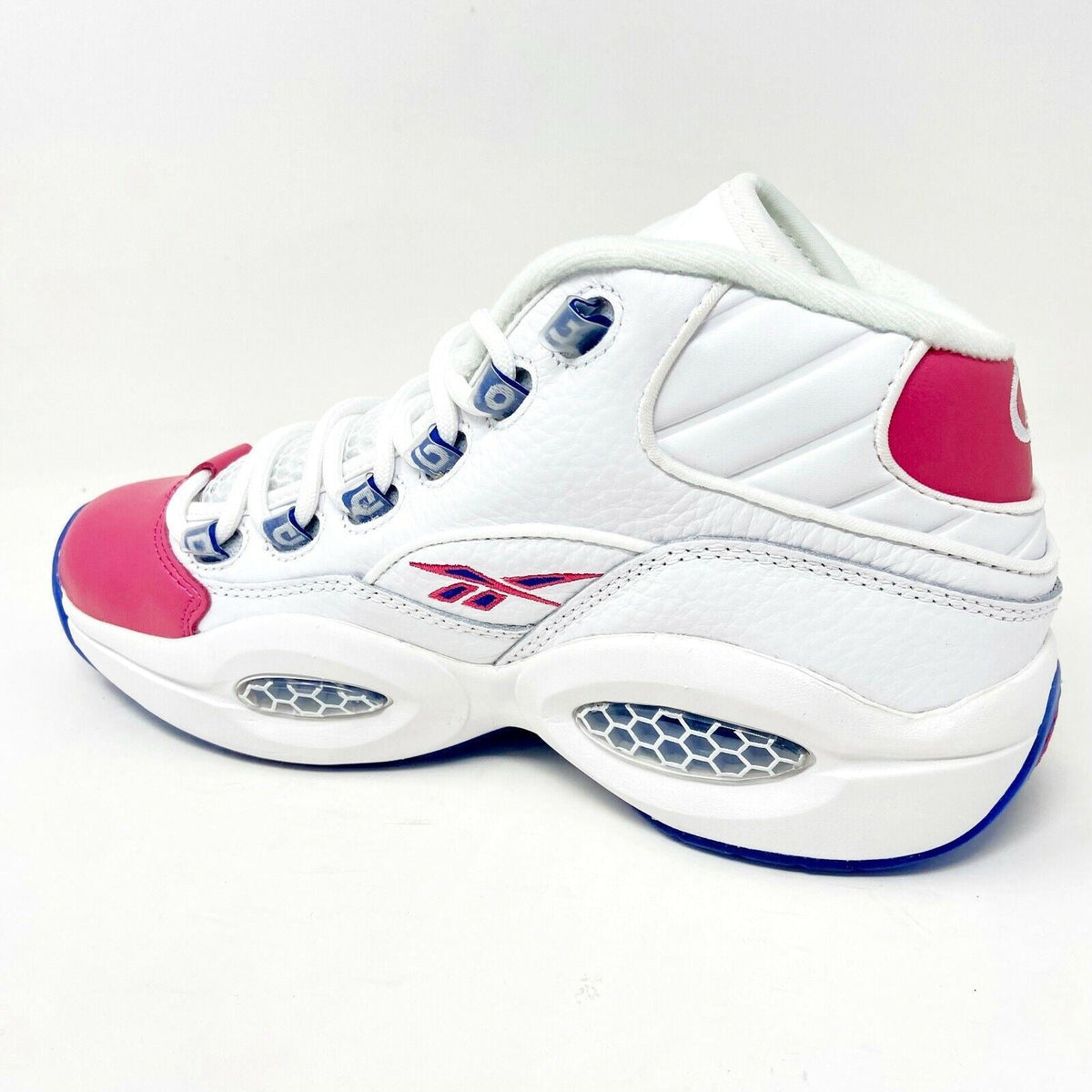 Reebok Question Mid Eric Emanuel Pink Toe White Mens Sneakers FX7441