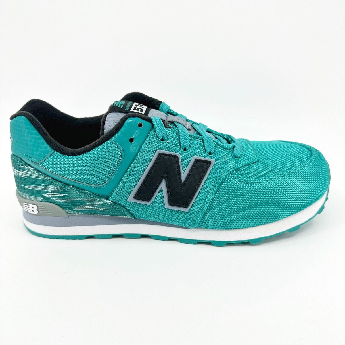 New Balance 574 Classics Green Teal Black Kids Running Sneakers KL574SDG
