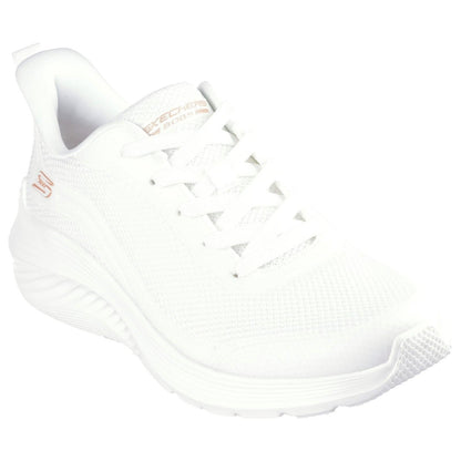 Women's Wide Fit Skechers 117483 Bobs Sport Squad Waves Still Wading Trainers