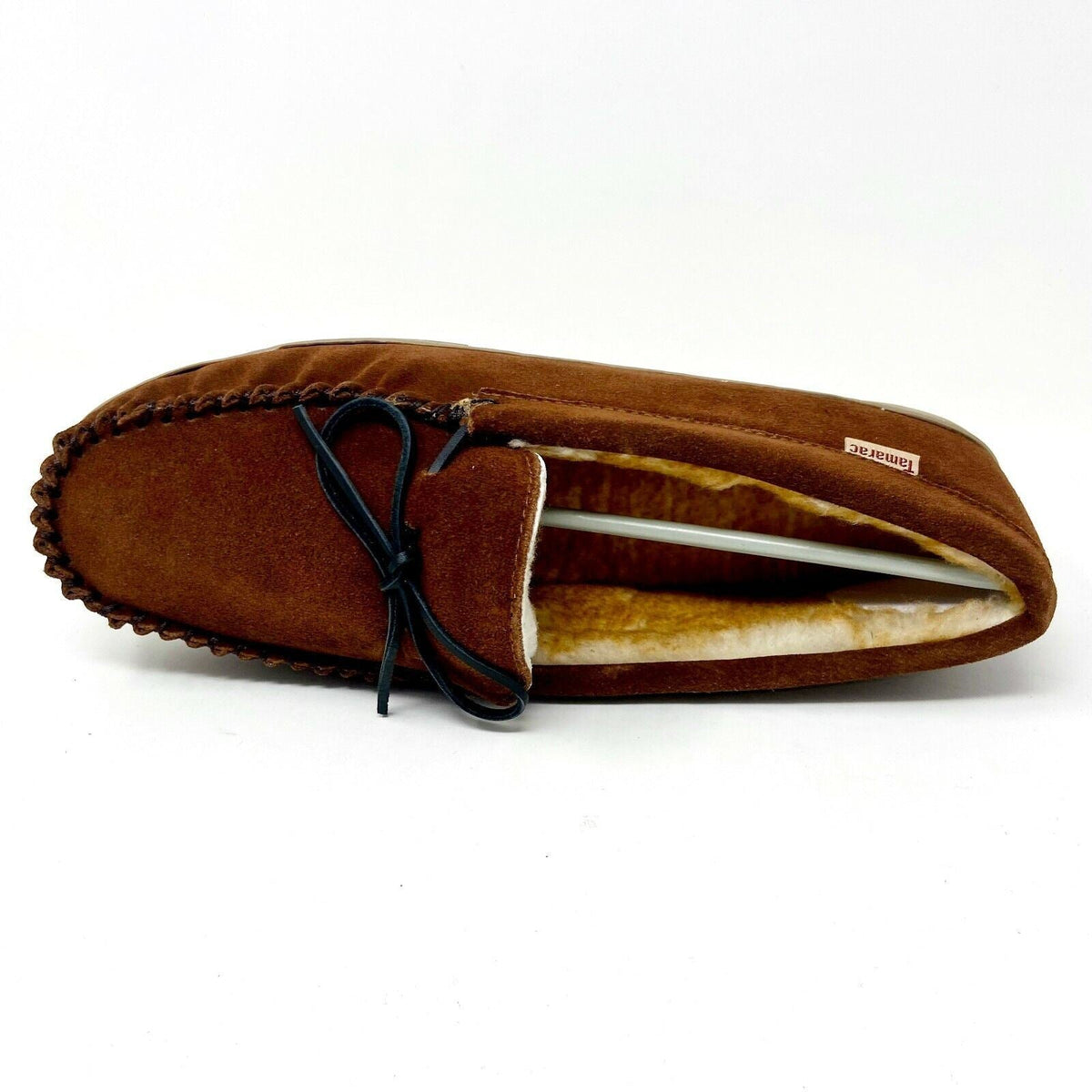 Tamarac Mens Camper Allspice Cowhide Moccasin Slip On Slippers