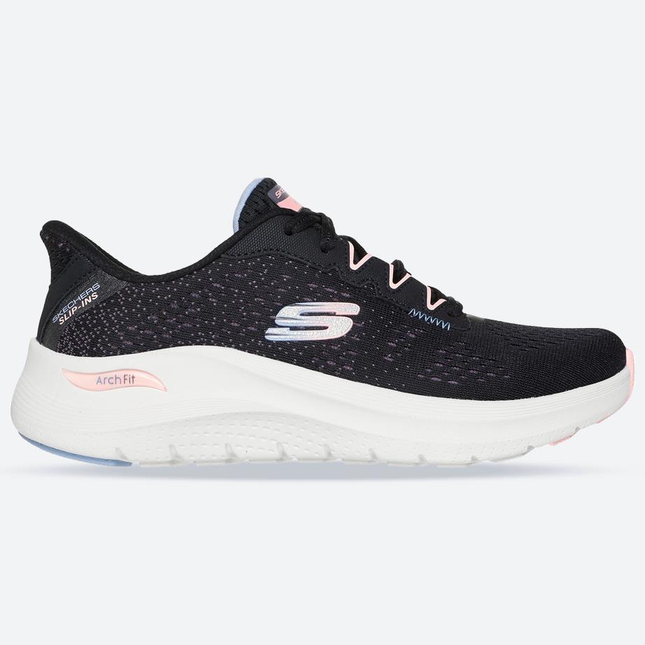 Women's Wide Fit Skechers 150333 Slip-ins Arch Fit 2.0 Fresh Space Trainers