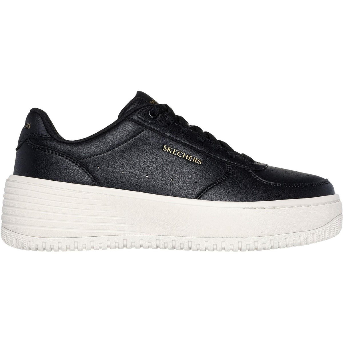 Women's Wide Fit Skechers 185110 Court Classics Grand 92 Be Lifted Trainers