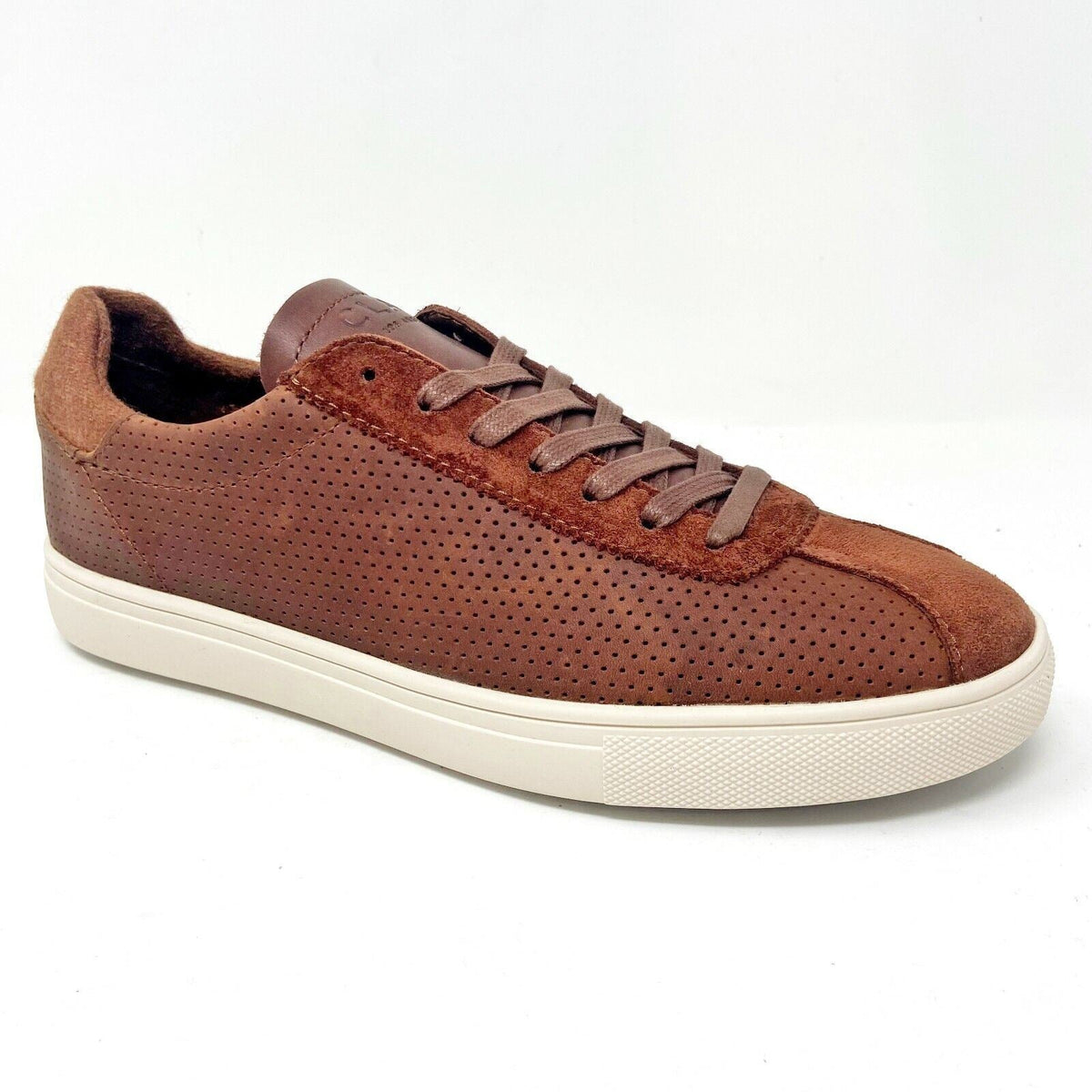 Clae Noah Chestnut Oiled Leather Mens Size 7 Premium Sneakers
