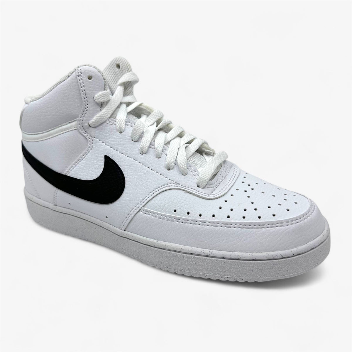 Nike Court Vision Mid NN White Black Mens Athletic Sneaker