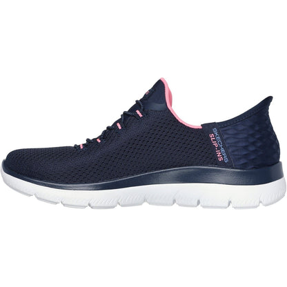 Women's Wide Fit Skechers 150123 Slip-ins Summits Diamond Dream Trainer