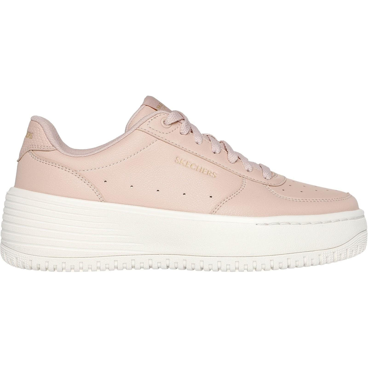 Women's Wide Fit Skechers 185110 Court Classics Grand 92 Be Lifted Trainers