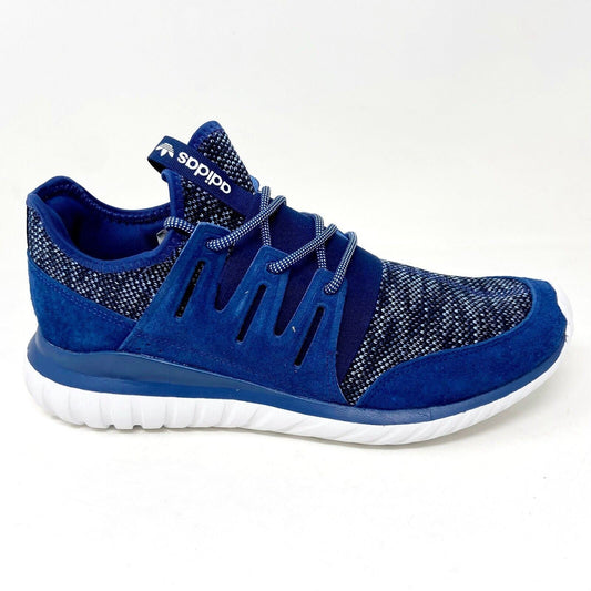 Adidas Originals Tubular Radial Blue Black Mens Casual Sneakers BB2396