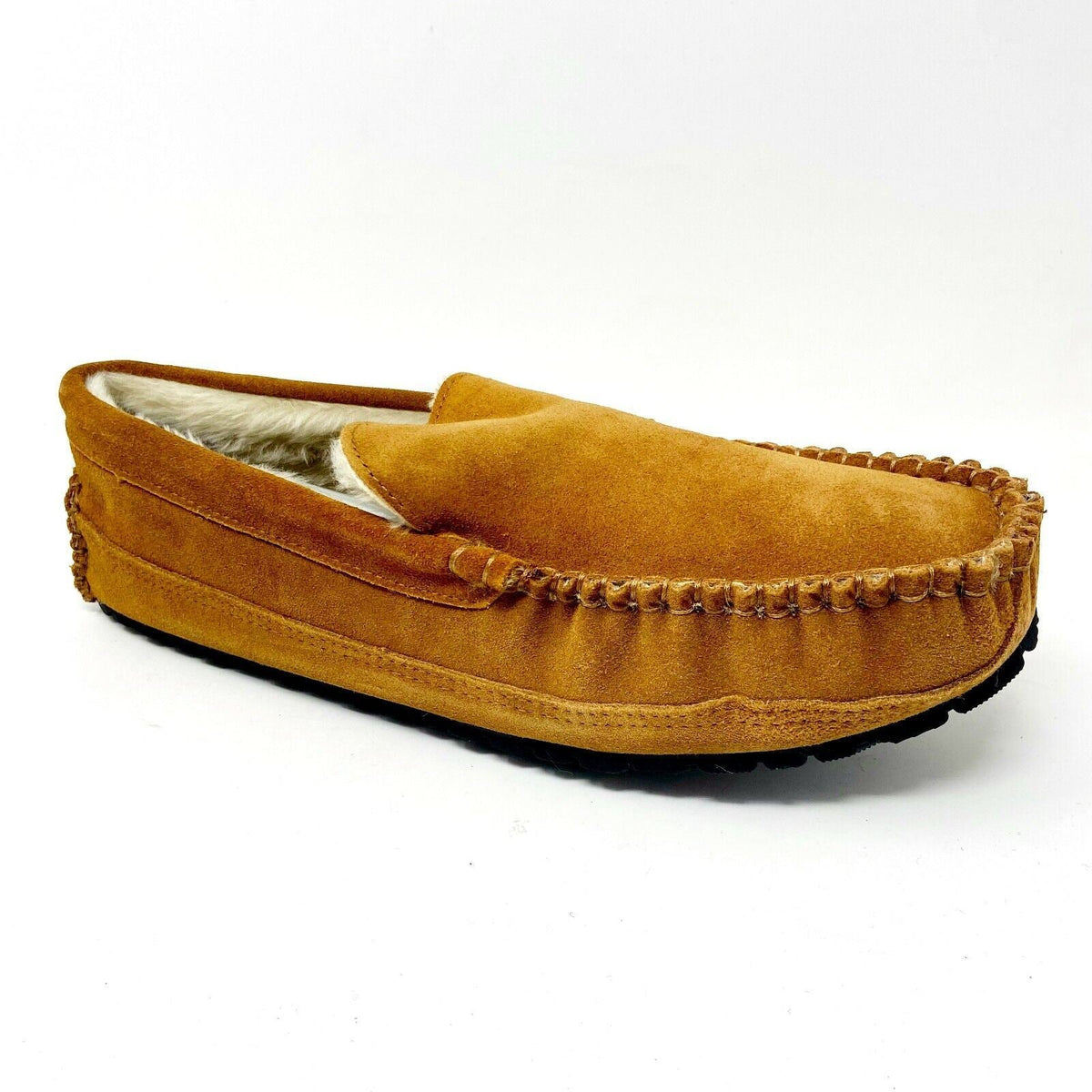 Tamarac Venetian Tan Cowhide Moccasin Mens Slip On Comfort Slippers