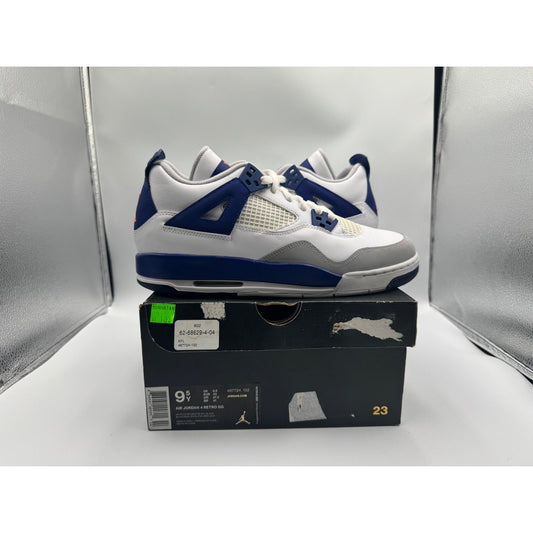 PRE OWNED Air Jordan Retro 4 Deep Royal Blue (GS) Conditional
