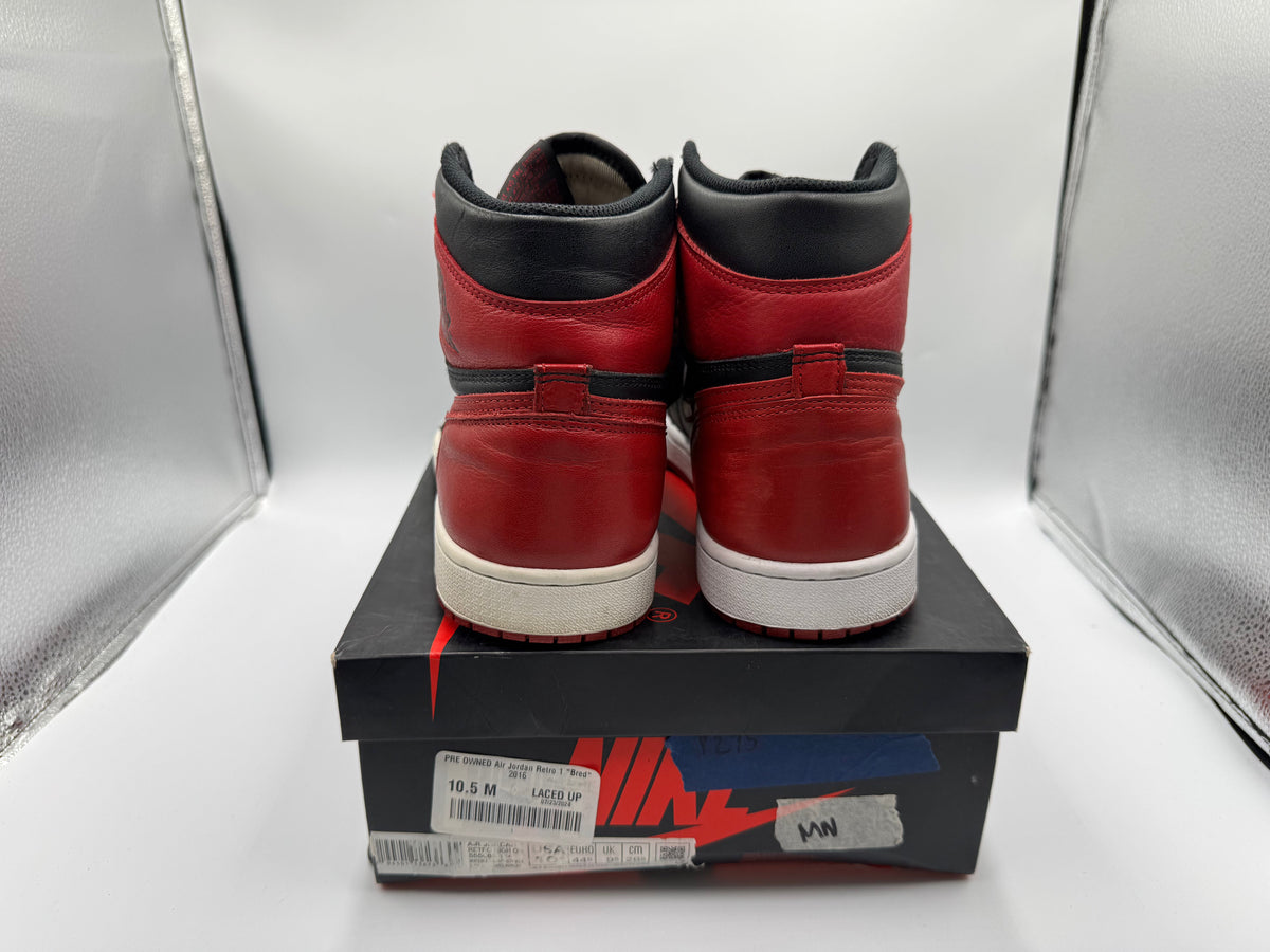 PRE OWNED Air Jordan Retro 1 "Bred" 2016