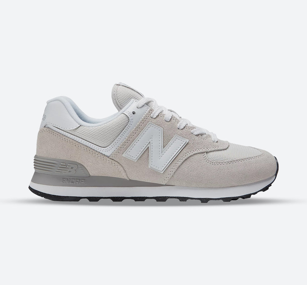 Women's Wide Fit New Balance ML574EVW Walking/Running Trainers - Exclusive - Nimbus Cloud/White ENCAP