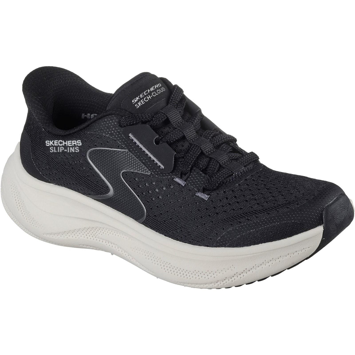 Women's Wide Fit Skechers 150565 Slip-ins Skech Cloud Plush Horizon Trainers