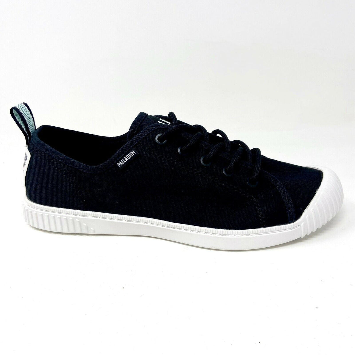 Palladium Womens Easy Lace Black White Casual Sneakers 96661 008