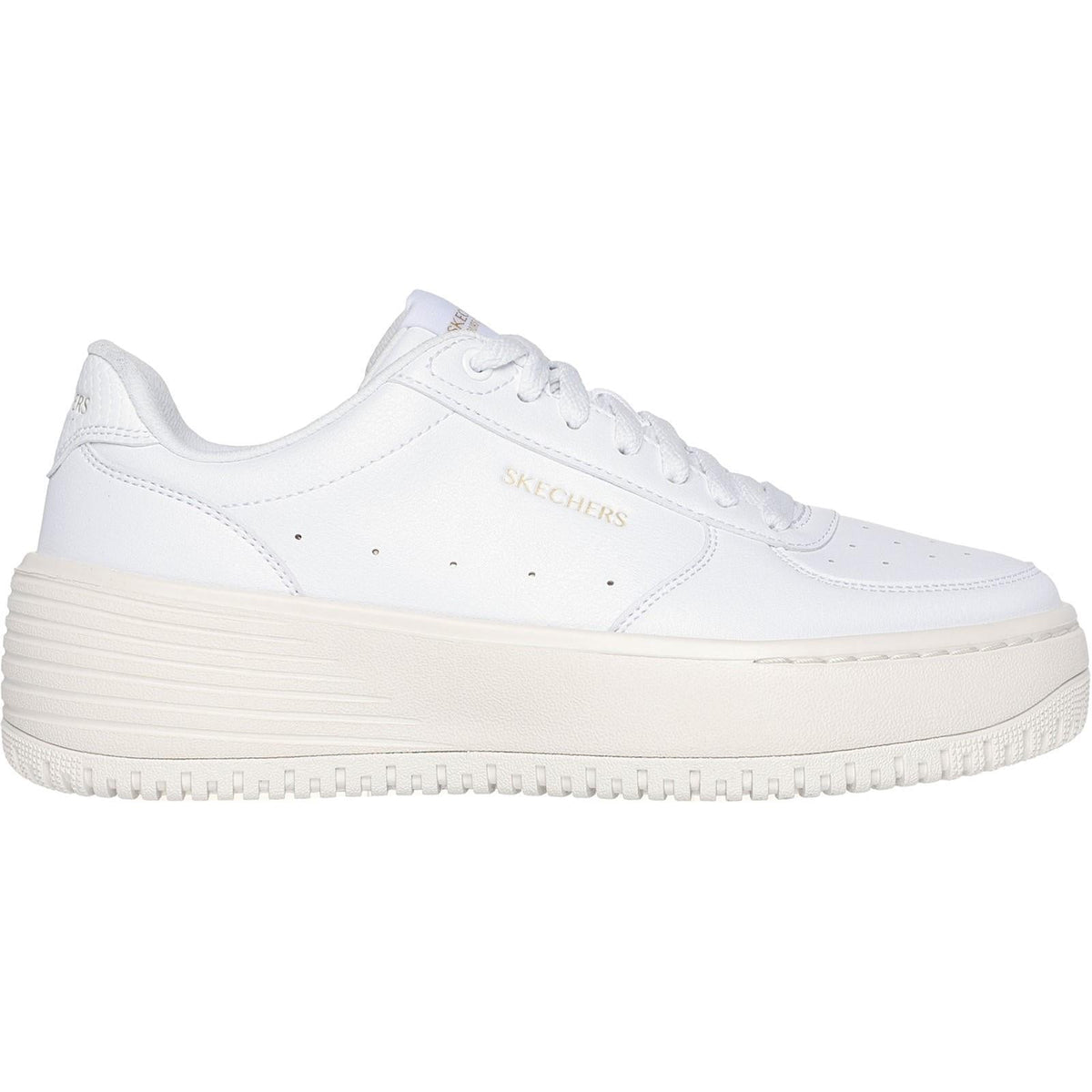 Women's Wide Fit Skechers 185110 Court Classics Grand 92 Be Lifted Trainers