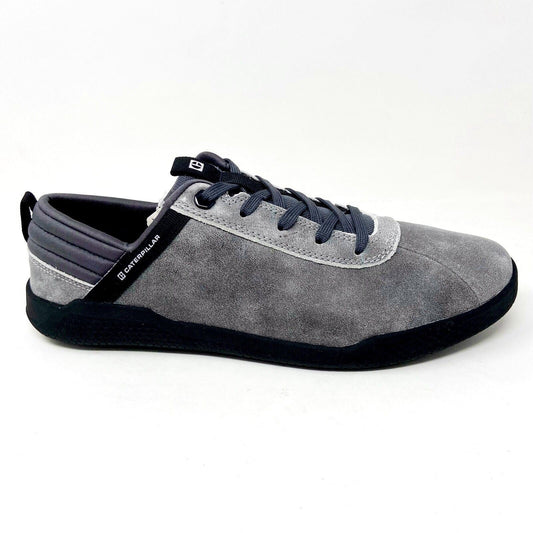 Caterpillar CAT Hex Glacier Grey Black Mens Suede Casual Sneakers P724183