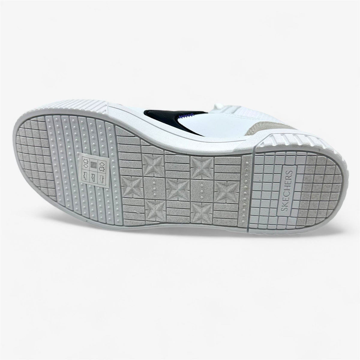 Skechers Jade Cruise Thru White Black Womens Athletic Court Classics Sneaker