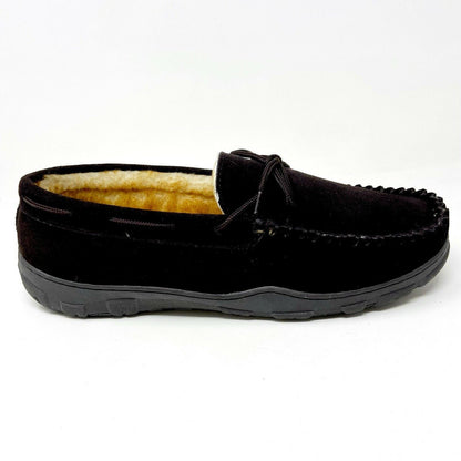 Tamarac Mens Utah Rootbeer Cowhide Comfort Slip On Comfort Slippers