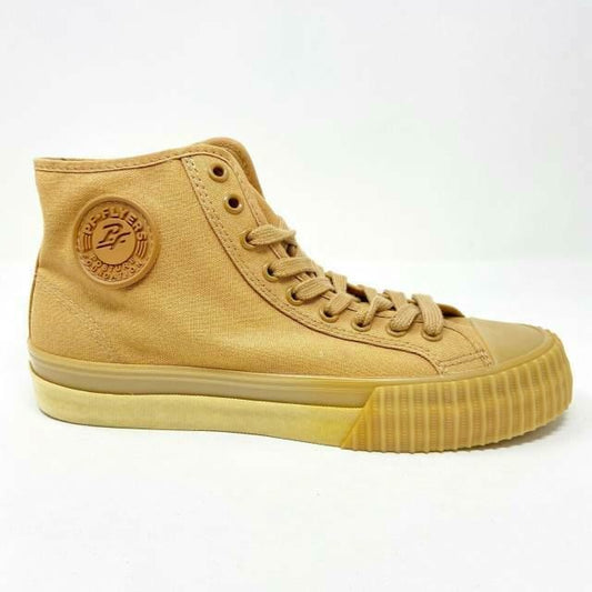 PF Flyer Center Hi Tan Brown Womens Retro Casual Shoes PM11OH2L
