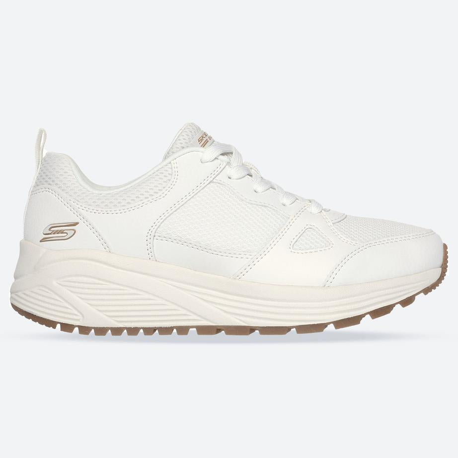 Womens Wide Fit Skechers 117268 Bobs Sparrow 2.0 Retro Clean Trainers