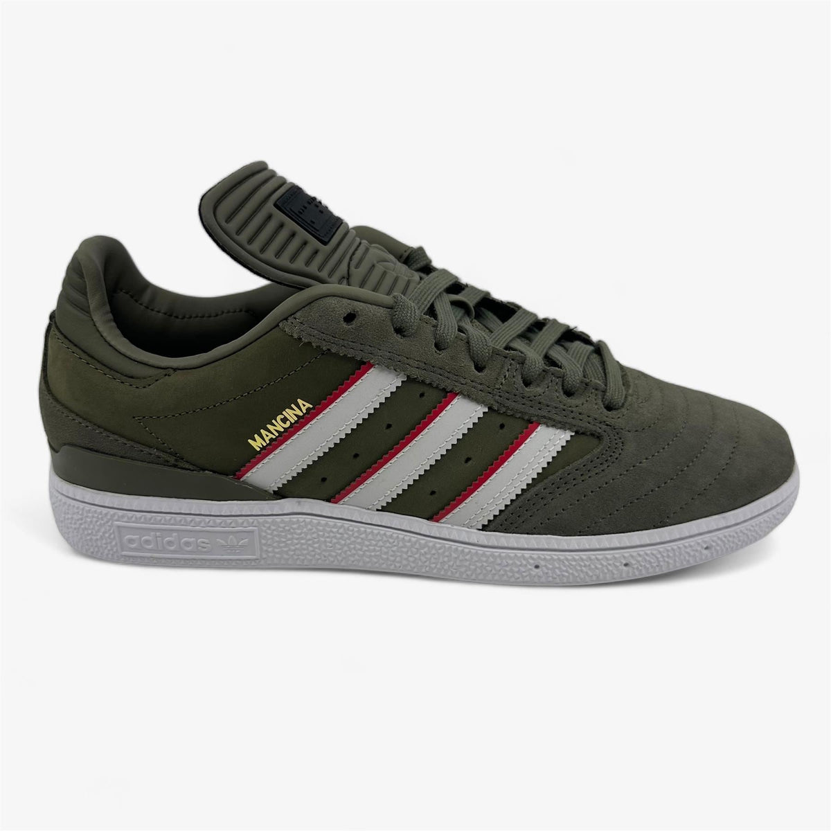 Adidas Busenitz Olive Strata Red Cloud White Mens Athletic Sneakers