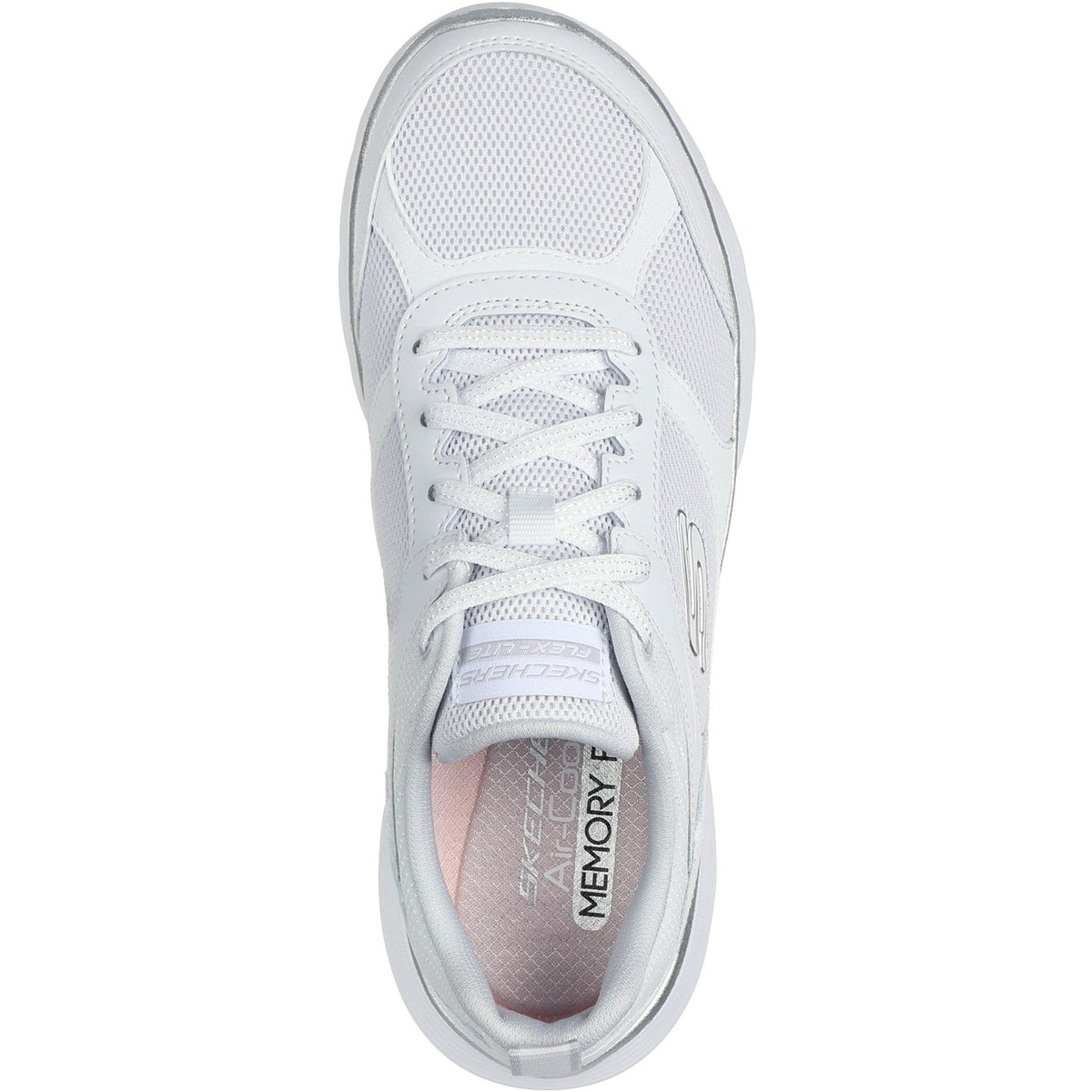 Womens Wide Fit Skechers 150202 Flex Appeal 5.0 Fresh Touch Trainers