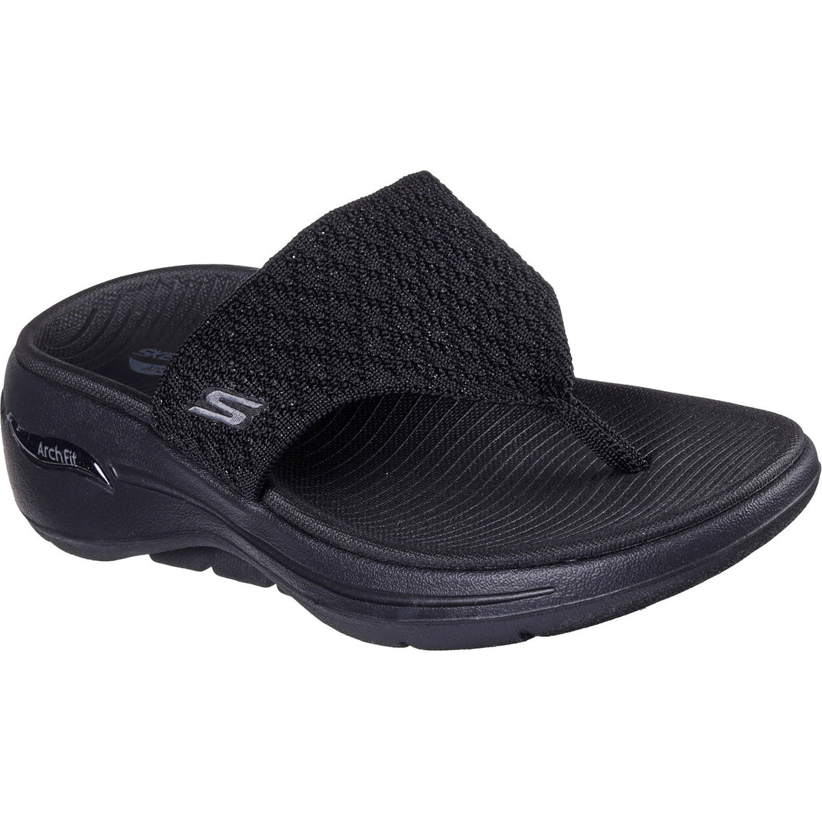 Women's Wide Fit Skechers 140803 Go Walk Arch Fit Sandals